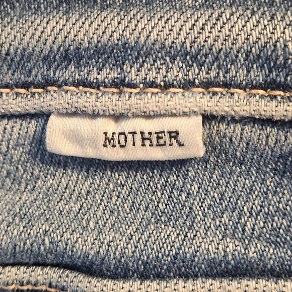 Mother Women Mid-Rise Dazzler Ankle Fray Jeans 26 Quiet Luxury LA Street Style - Picture 5 of 16